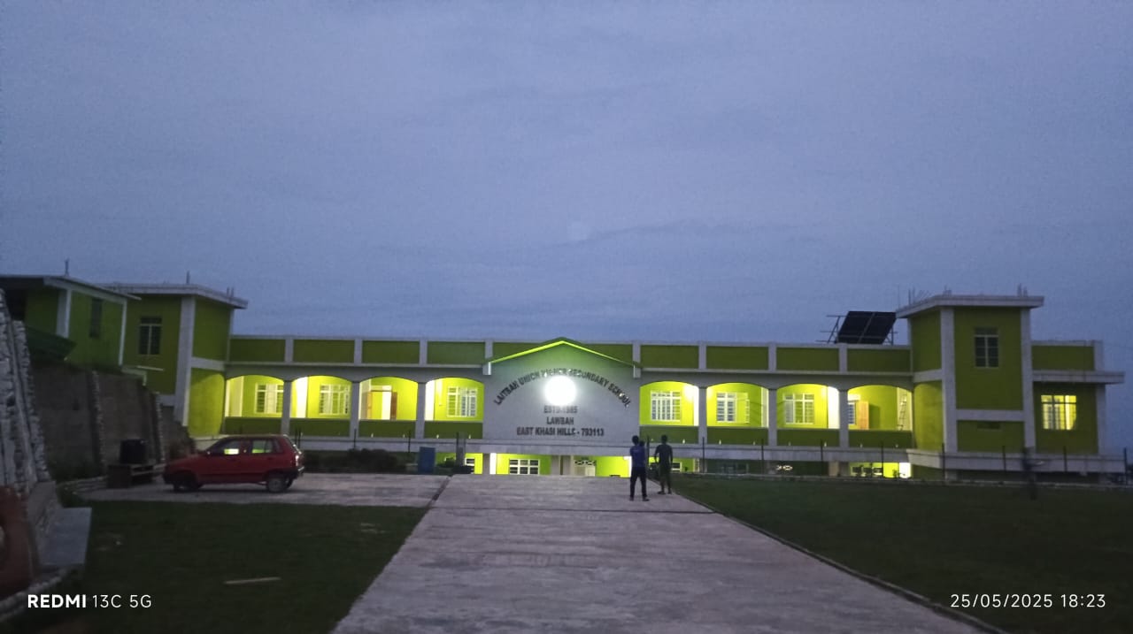 Construction of Hr. Secondary School building and installed Solar Lighting